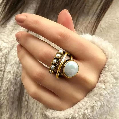 Romantic Pearl Ring for Special Moments