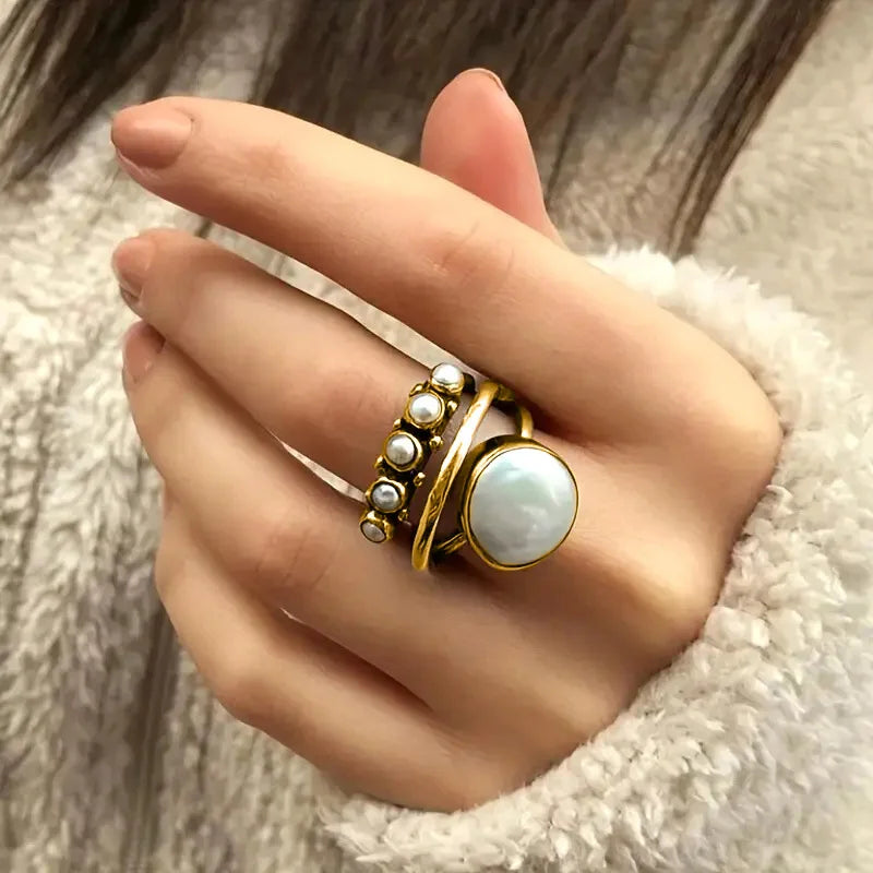 Romantic Pearl Ring for Special Moments