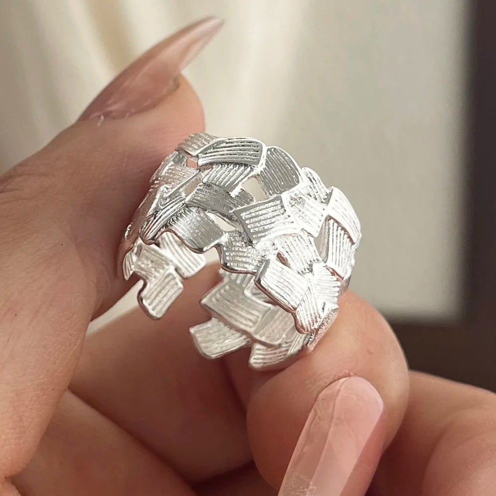 Delicate Artisan Silver Ring