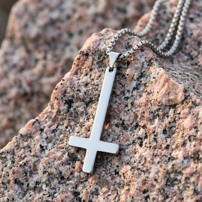 Upside Down Cross Necklace