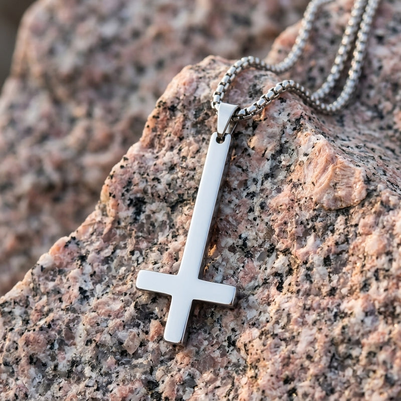 Upside Down Cross Necklace