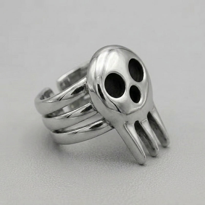 Soul Eater Skull Statement Ring