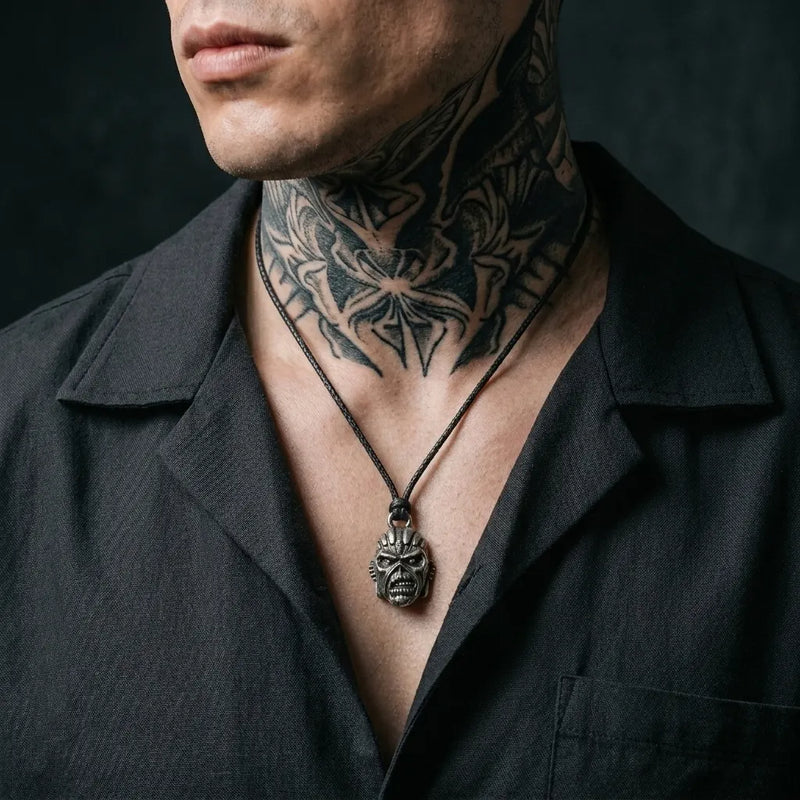 Undead Monster Face Gothic Necklace