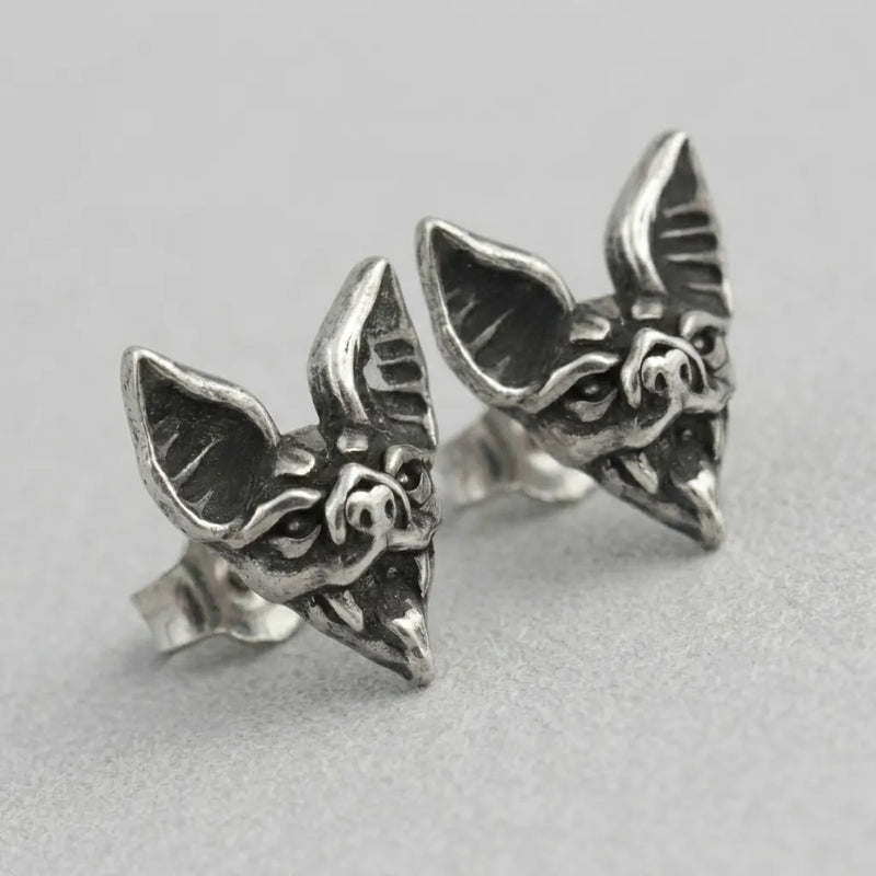 Mystic Bat Stud Earrings