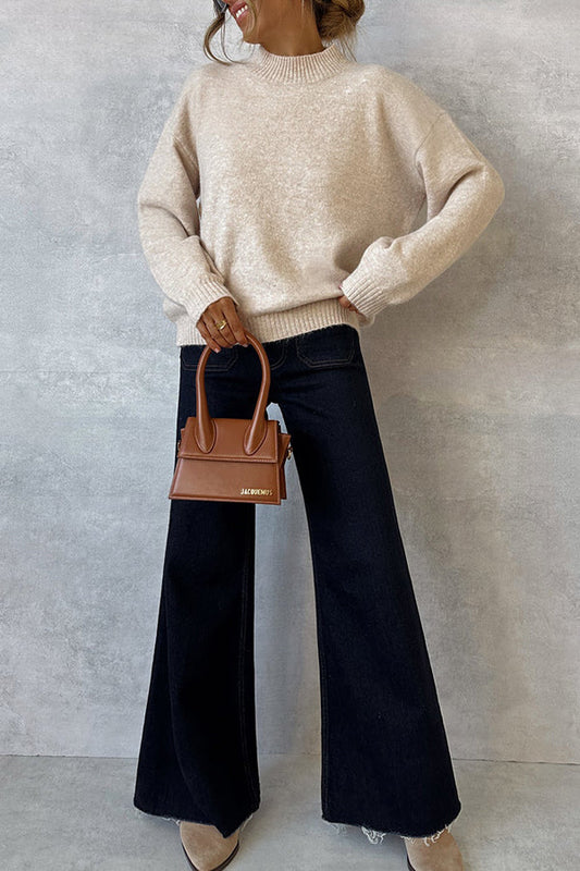 Chelsea® | Super soft jersey sweater in beige