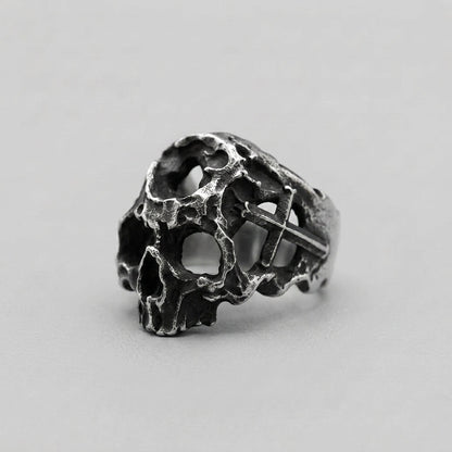 Hollow Bone Skull Ring
