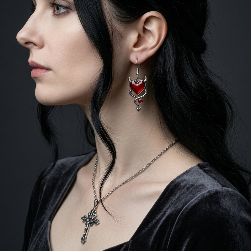 Temptress Heart Earrings