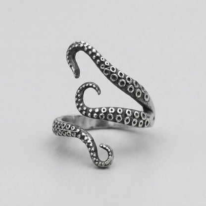 Octopus Tentacle Wrap Ring