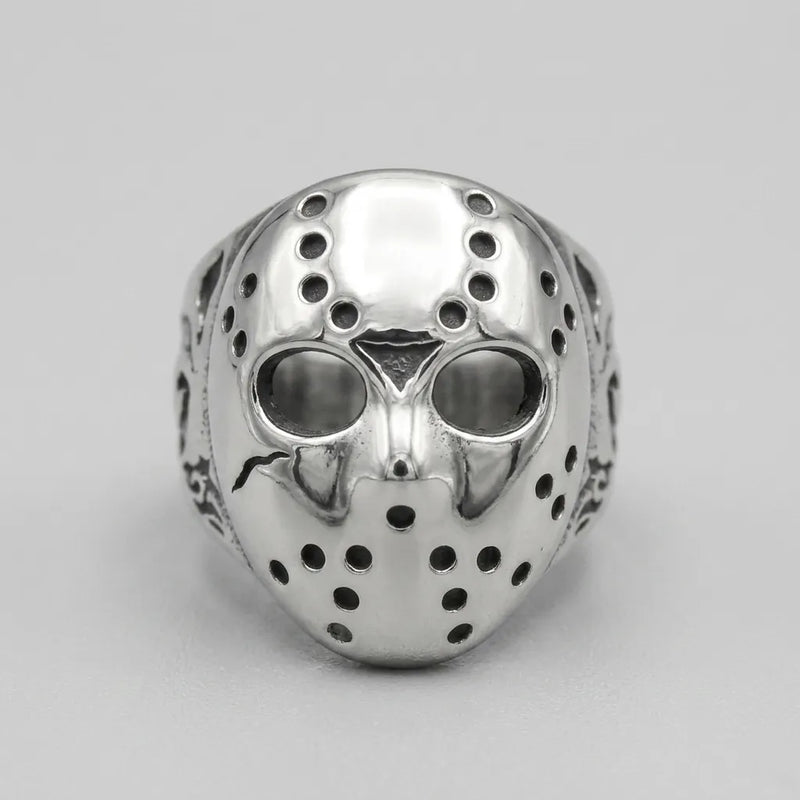 Hockey Mask Skull Ring