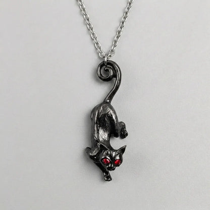 Cursed Shadow Cat Blood Eye Necklace