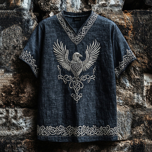 Men's Celtic Knot Raven Mythology T-shirt artswardrobe