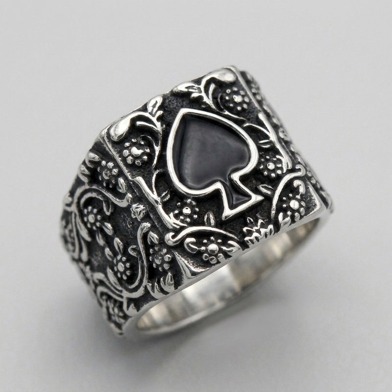 Ace of Spades Ring Ace of Spades Signet Ring