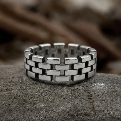 Interlocking Brick Link Ring