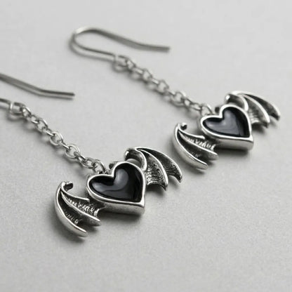 The Winged Heart Earrings