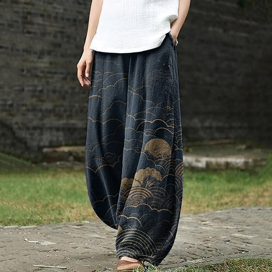 Comstylish Women'S Japanese Art Loose Casual Pants