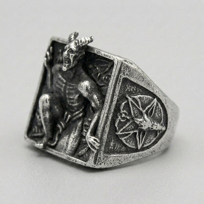 Dark Souls Demon Scene Wide Band Ring