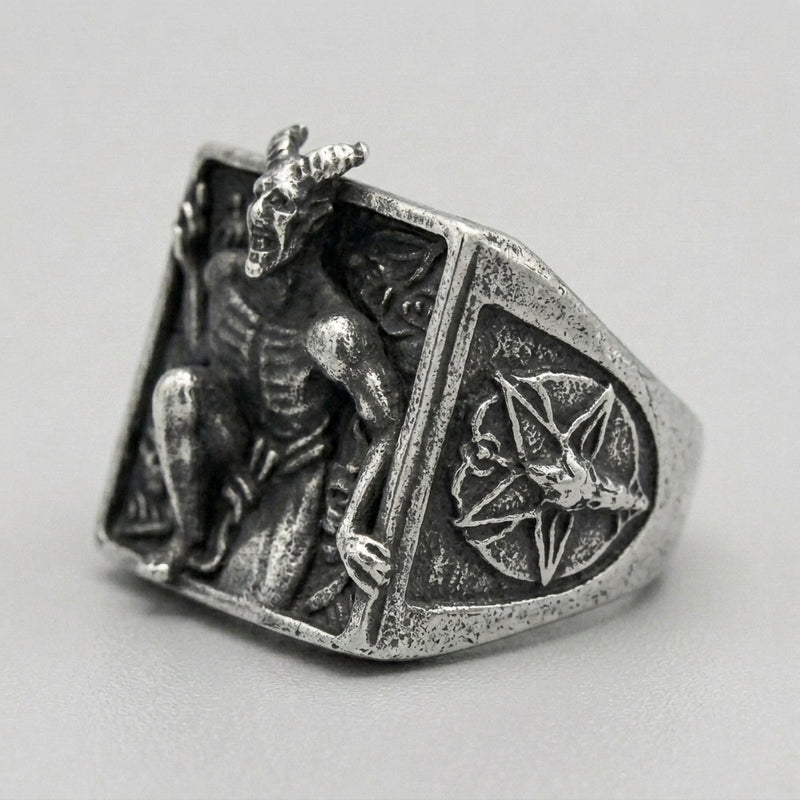 Dark Souls Demon Scene Wide Band Ring