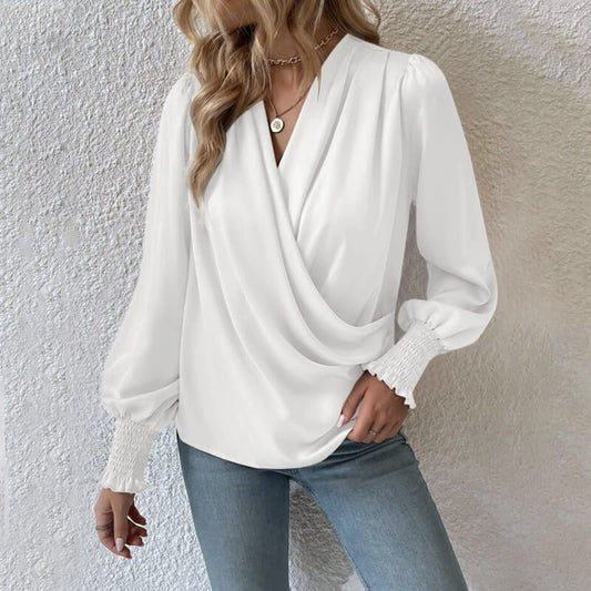 Ximena® | Stylish Blouse Sweater With A Crisscross Design