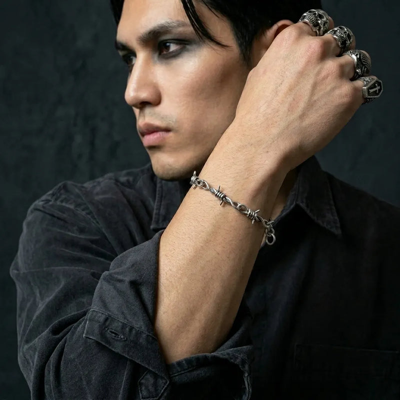 Barbed Wire Chain Bracelet