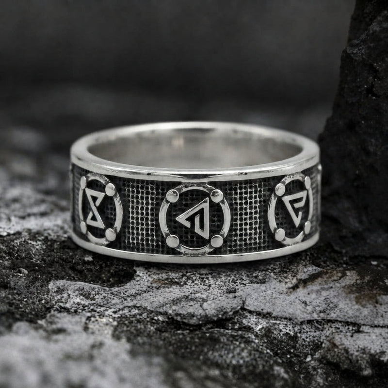 Viking Rune Band Ring