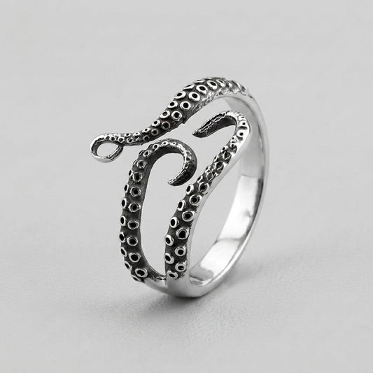 Vintage Kraken Tentacle Wrap Ring