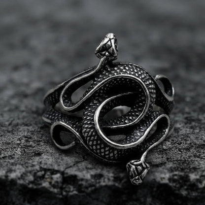 Twin Viper Throne Ring