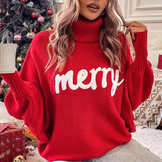 Maite® | Cozy and festive turtleneck sweater for women