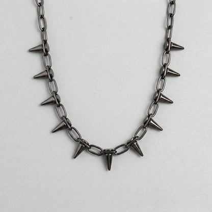 Multi-Spike Choker Necklace