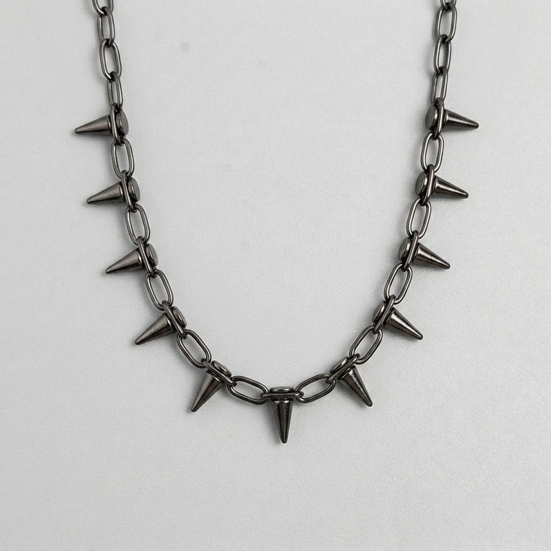 Multi-Spike Choker Necklace