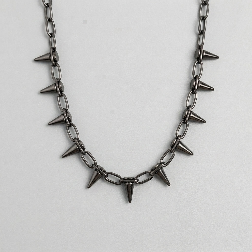 Multi-Spike Choker Necklace