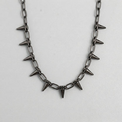 Multi-Spike Choker Necklace