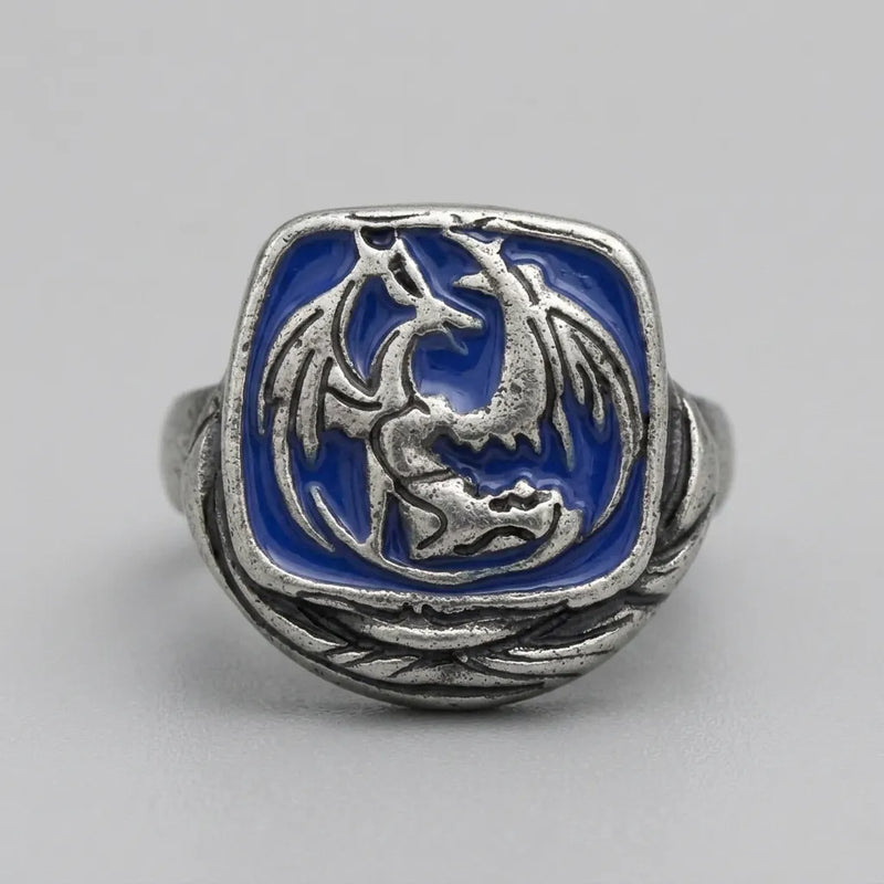 Midnight Dragon Seal Ring