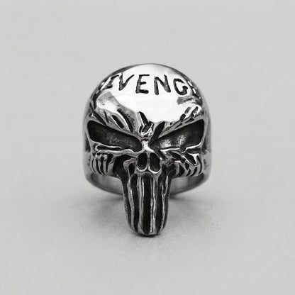 Skull Letter Ring