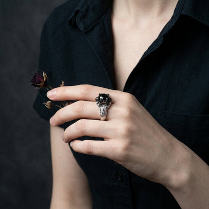 Obsidian Rose Ring