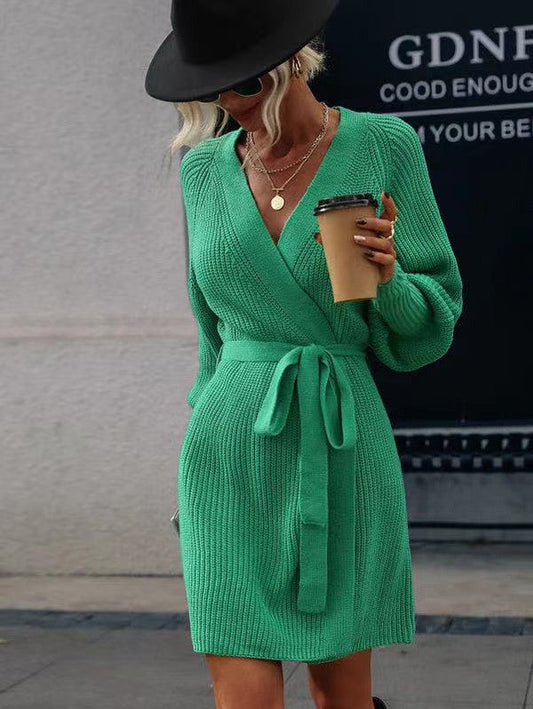 Mila® | Wrap sweater dress