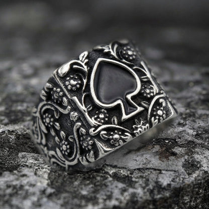 Ace of Spades Ring Ace of Spades Signet Ring