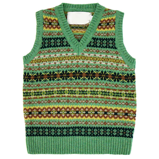 Vintage Geometric Southwest Graphic Vest Sweater elevenforest