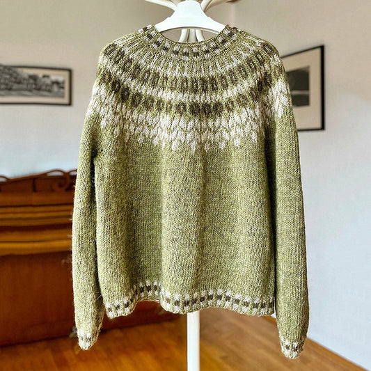Vintage Geometric Knitted Sweater elevenforest