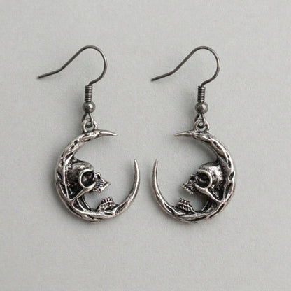 Lunar Skull Earrings