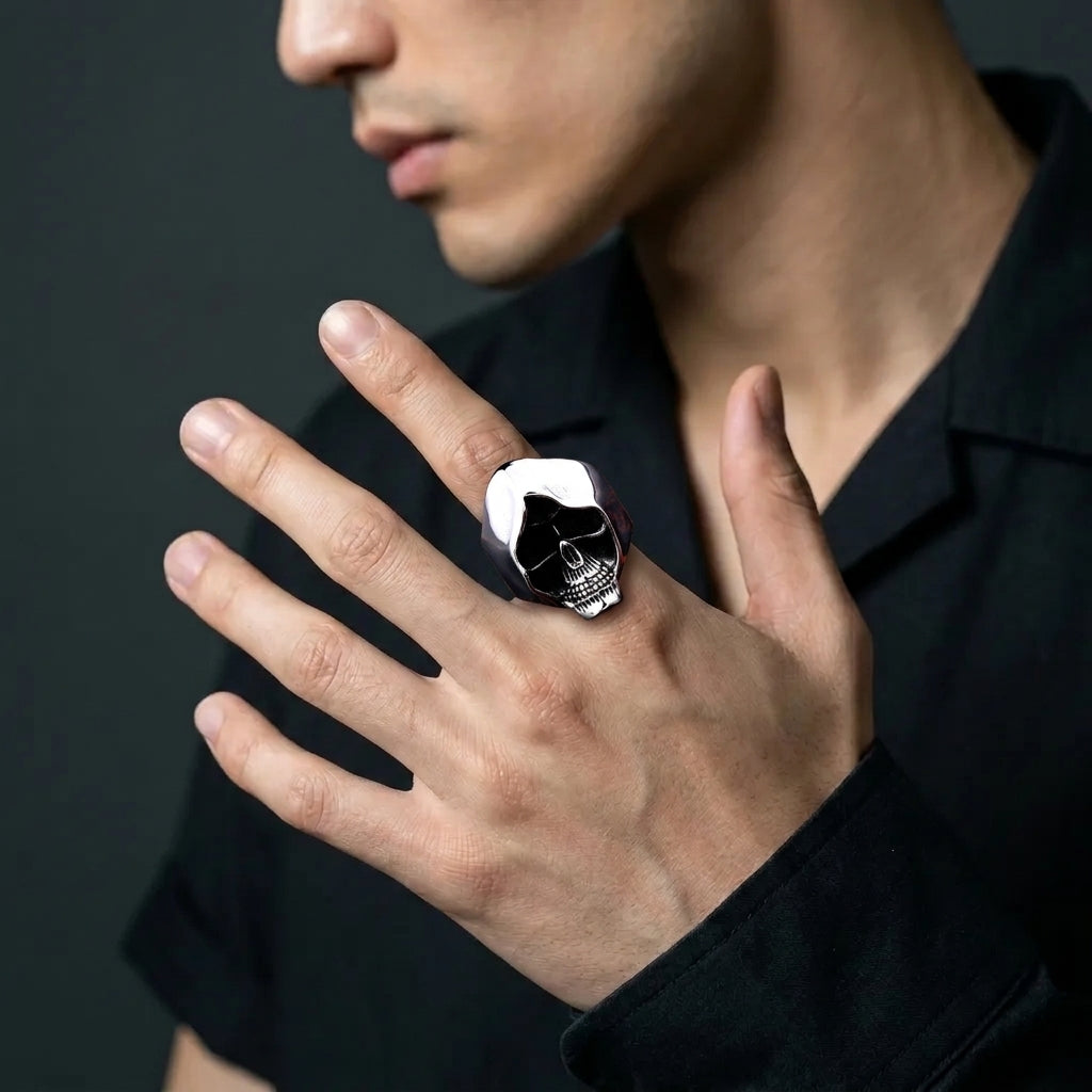 Vintage-Style Skull Ring