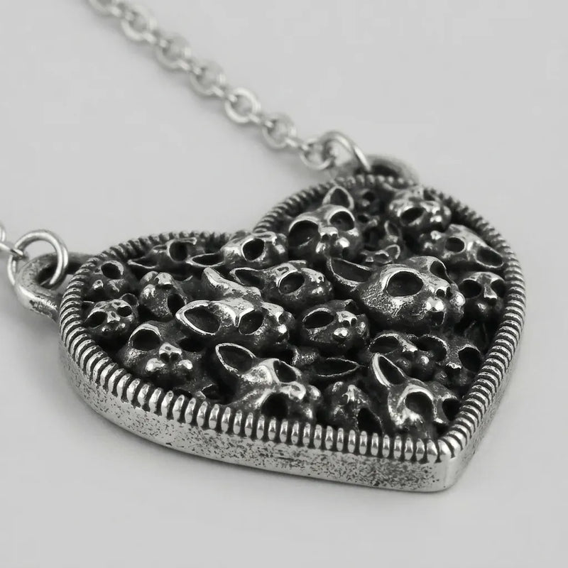 Nine Lives Heart Necklace