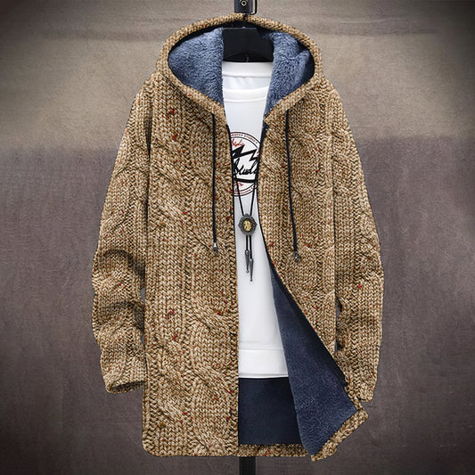 Vintage Icelandic Knitted Cozy Plush Jacket elevenforest