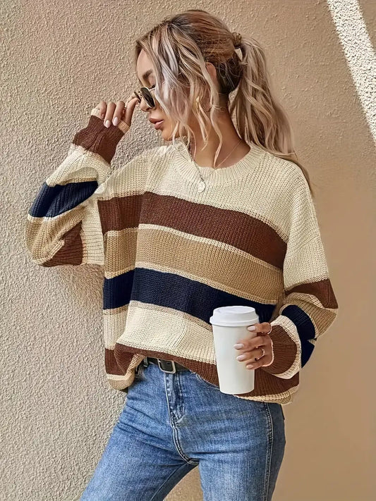 Dana® | Striped knit sweater