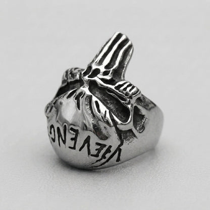 Skull Letter Ring