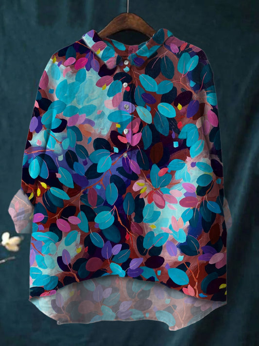 Women's Leaf Print Shirt