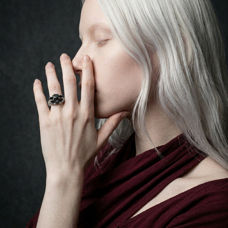 Obsidian Rose Ring