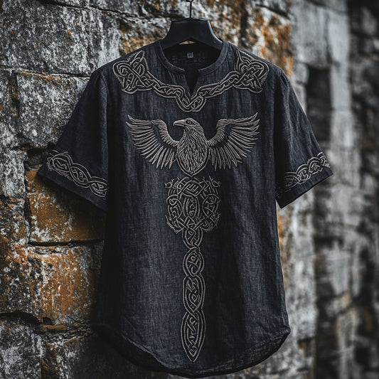 Men's Celtic Knot Raven Mythology Shirt artswardrobe