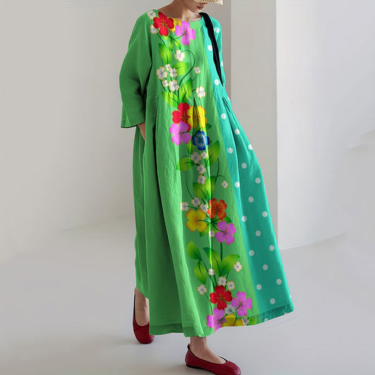 Comstylish Floral And Far Point Interactive Women'S Dress