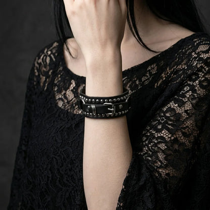 Rocker Wrap Leather Bracelet