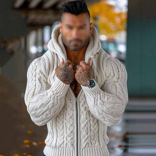 Men's Fairman Island Vintage Knit Zip-Up Hoodie elevenforest